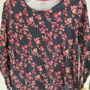 Floral Print Long Sleeve Top